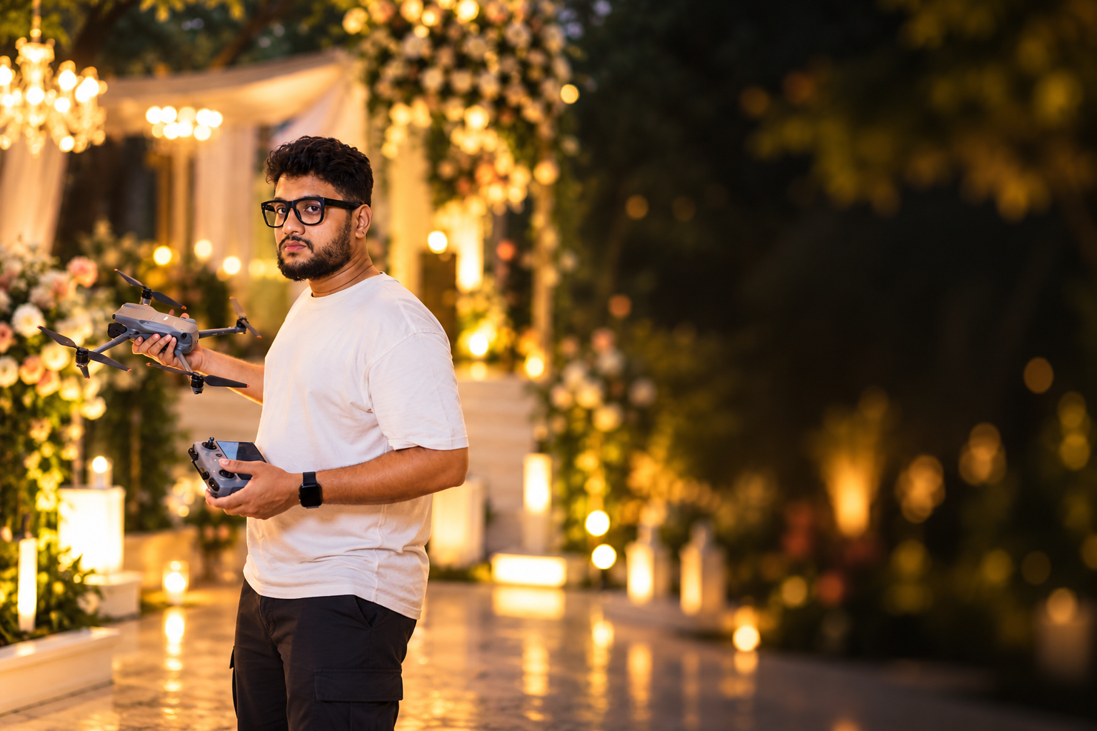 Anok Martin capturing a wedding moment
